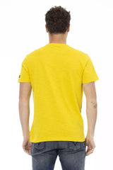 Trussardi Action Gelbes Baumwoll-Herren-T-Shirt