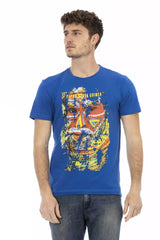 Trussardi Action Herren T-Shirt aus blauer Baumwolle