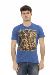 Trussardi Action Herren T-Shirt aus blauer Baumwolle