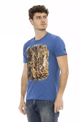 Trussardi Action Herren T-Shirt aus blauer Baumwolle