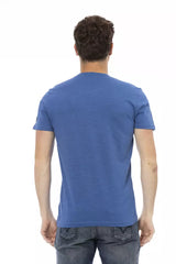 Trussardi Action Herren T-Shirt aus blauer Baumwolle