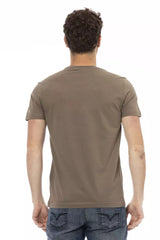 Trussardi Action Braunes Baumwoll-T-Shirt für Herren