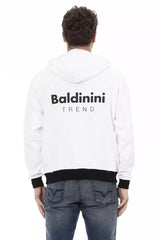 Baldinini Trend Herrenpullover aus weißer Baumwolle
