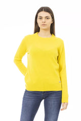 Baldinini Trend Gelber Damenpullover aus Wolle