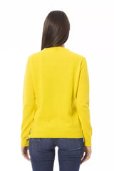 Baldinini Trend Gelber Damenpullover aus Wolle