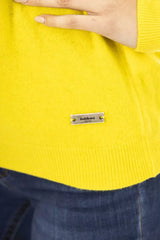 Baldinini Trend Gelber Damenpullover aus Wolle