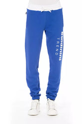 Baldinini Trend Blue Cotton Men Sport Pant