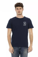 Bikkembergs Blue Cotton Men T-Shirt