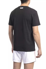 Bikkembergs Schwarzes Baumwoll-Herren-T-Shirt