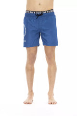 Bikkembergs Blue Polyester Men Swim Short