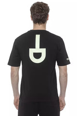 Tond Schwarzes Baumwoll-Herren-T-Shirt