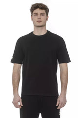 Tond Schwarzes Baumwoll-Herren-T-Shirt