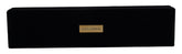 Dolce & Gabbana Schwarzer Samt Logo Plakette Aufbewahrungsarmband Schmuckschatulle