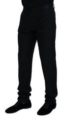 Dolce & Gabbana Schwarze Chino-Hose aus Wolle