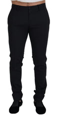Dolce & Gabbana Schwarze Chino aus Wolle für festliche Anlässe