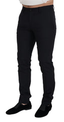 Dolce & Gabbana Schwarze Chino aus Wolle für festliche Anlässe