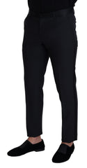 Dolce & Gabbana Schwarze Herren-Anzughose aus Wolle