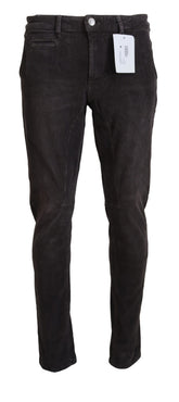 Acht Brown Cotton Straight Fit Casual Herenbroek