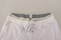 John Galliano Weiße Baumwolle Logo Herren Jogginghose
