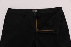 GF Ferre schwarze Stretch-Chino-Hose aus Baumwolle