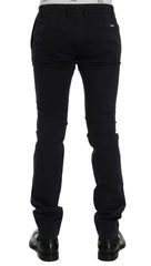 GF Ferre Blue Chinos aus Baumwoll-Stretch