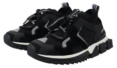 Dolce & Gabbana Sorrento Trekking-Sneakers aus schwarzem Mesh