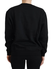 Philippe Model Pullover mit langen Ärmeln und schwarzem Print