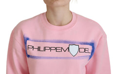 Philippe Model Pullover in Rosa mit Print und langen Ärmeln
