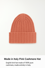 Made in Italy Pink Cashmere Hat