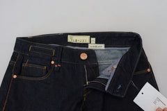 Acht blaue Low-Waist Slim Fit Damen-Jeans aus Baumwolle