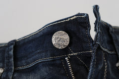 Acht Blue Washed Cotton Slim Fit Damen-Jeans