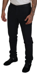 Dolce & Gabbana Schwarze Chino-Hose aus Wolle