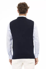 Alpha Studio Blue Viscose Men's Jacket