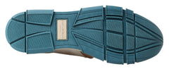 Dolce & Gabbana Weiße Leder Slipper Mokassins Schuhe