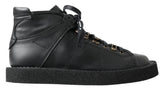 Dolce & Gabbana schwarze Slip-on-Stiefeletten aus Stretchleder