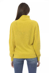Baldinini Trend Gelber Damenpullover aus Wolle