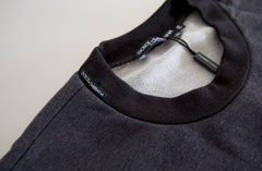 Dolce & Gabbana Dunkelgrauer Baumwoll-Rundhalspullover