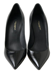 Dolce & Gabbana Schwarze Lackleder High Heels Pumps
