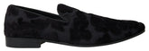 Dolce & Gabbana Schwarze Brokat-Loafer Formelle Schuhe