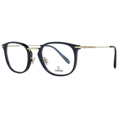 Omega Schwarz Metall & Kunststoff Brille (Gestell)