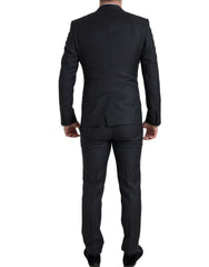 Dolce & Gabbana Schwarzer 3-teiliger Einreiher MARTINI Anzug