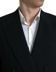 Dolce & Gabbana Schwarzer zweiteiliger doppelreihiger Anzug SICILIA