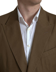 Dolce & Gabbana Brauner einreihiger 2-teiliger Anzug TAORMINA