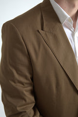 Dolce & Gabbana Brauner einreihiger 2-teiliger Anzug TAORMINA