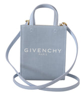 Givenchy Blauwe Coated Canvas Vertical Cloud Mini Schoudertas