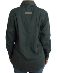Cavalli graues Button-Down-Hemd