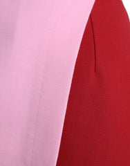 Dolce & Gabbana Mehrfarbiger Patchwork A-Linien-Rock mit hoher Taille