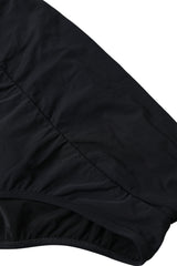 Dolce & Gabbana Schwarzer Bikini-Slip aus Nylon-Stretch