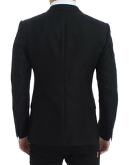Dolce & Gabbana Schwarzer Blazer aus Wolle im MARTINI Slim Fit