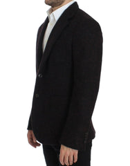 Dolce & Gabbana Bordeaux Alpaka Zweiknopf-Blazer
